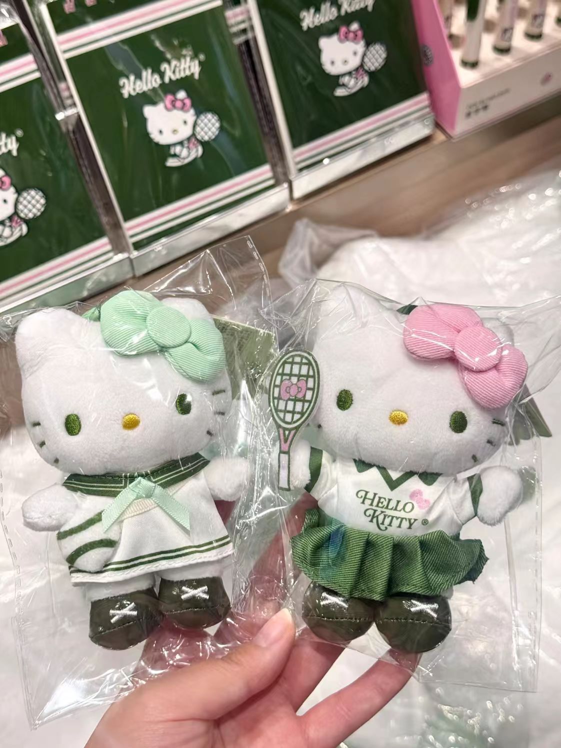 Badminton Bag - Sanrio Hello Kitty Tennis-Tagebuch-Serie, Tennis-Schläger-Schlüsselanhänger, niedlicher