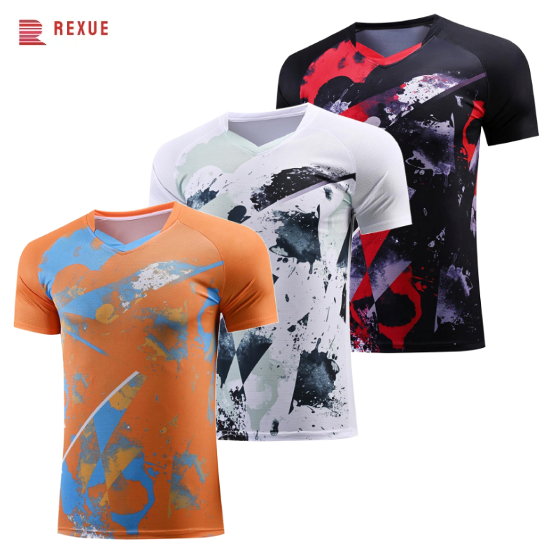 Tischtennis-T-Shirt mit V-Auss – Badminton Jersey Bewertung und Preis