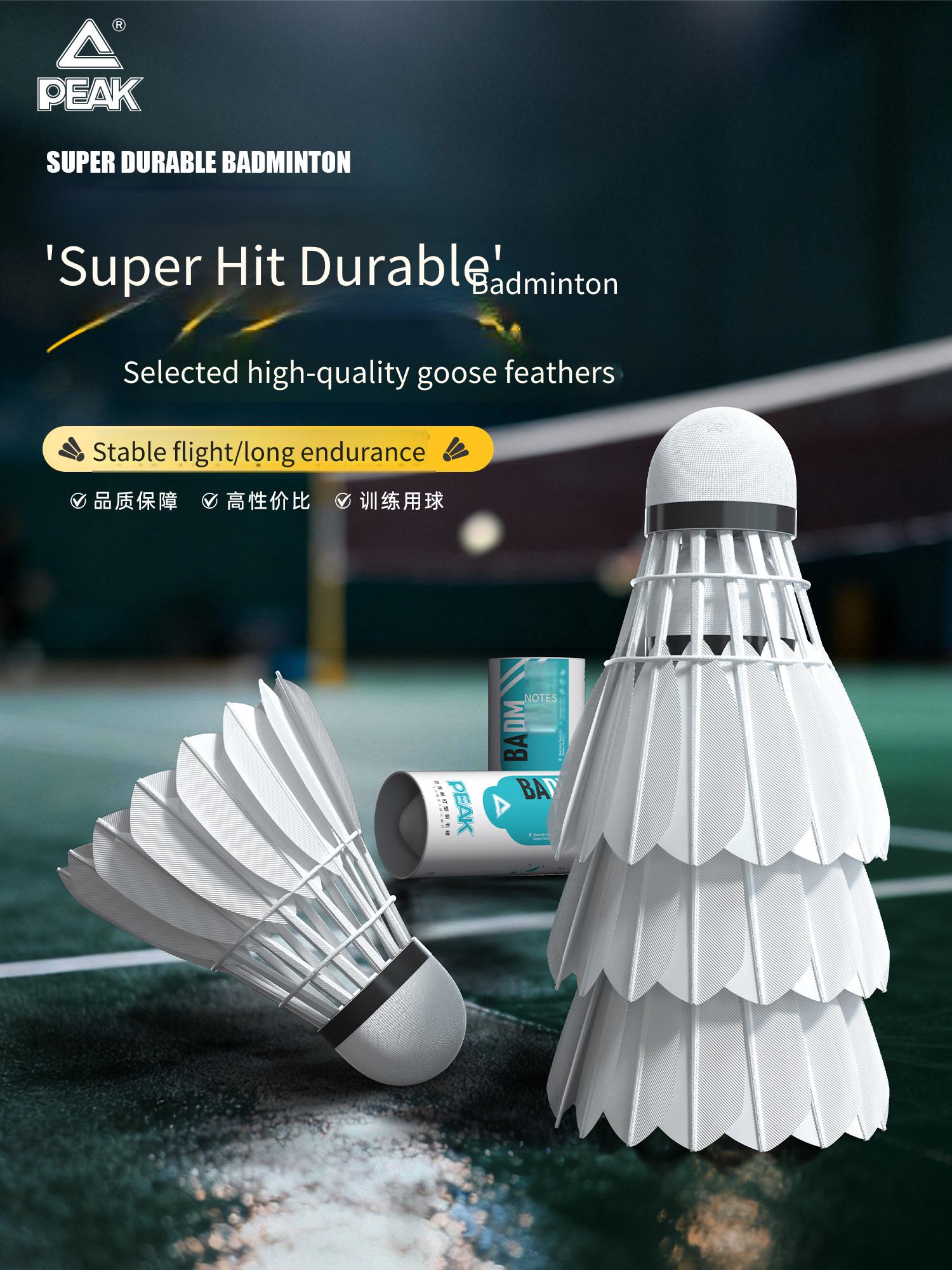 PEAK Gänsefeder-Badmintonbälle – Feather Shuttlecock Bewertung und Preis