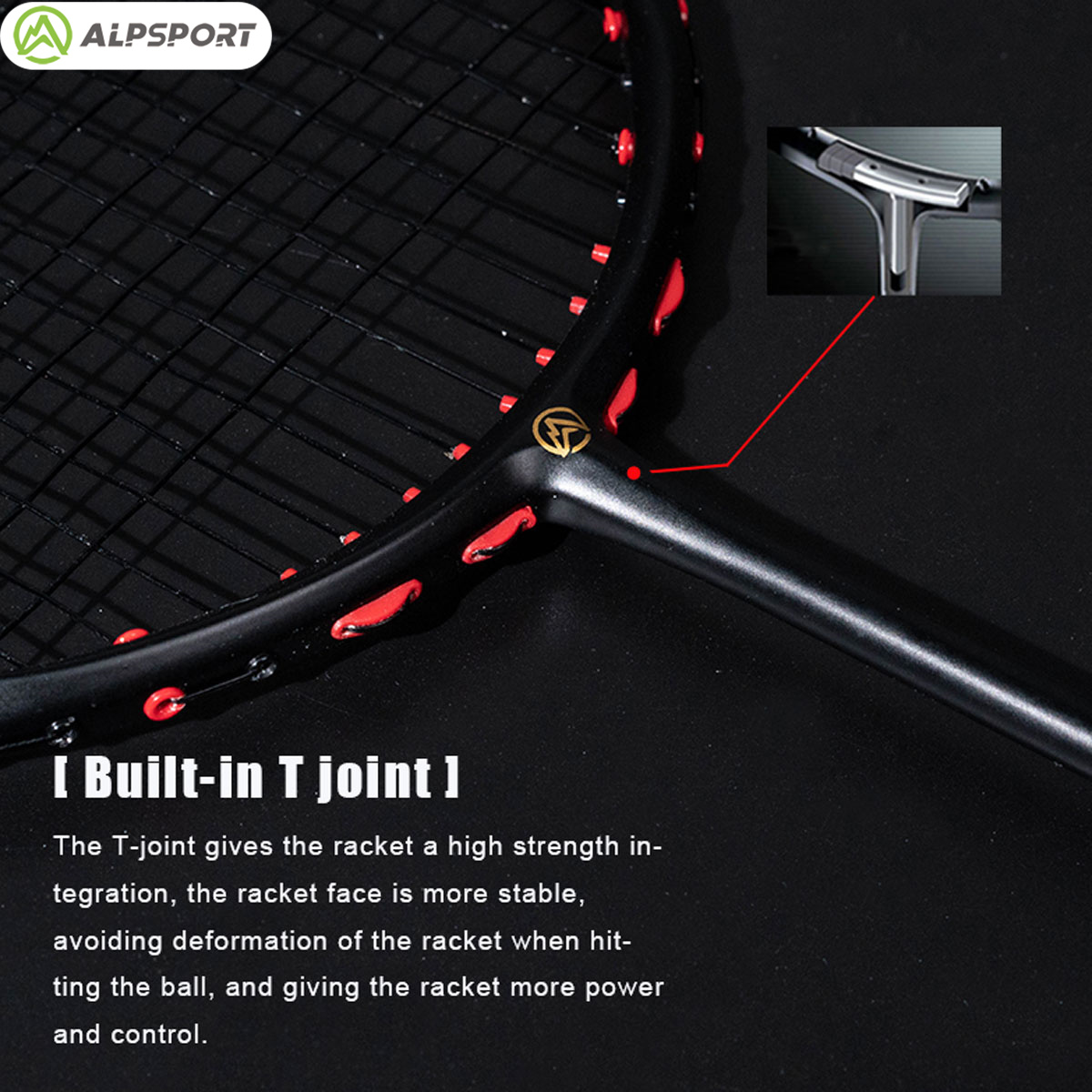 Alpsport MH-V5 5U 75g Gewellt  – Badminton Racket Carbon Bewertung und Preis